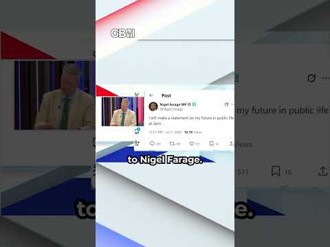 BREAKING: Nigel Farage has CONFIRMED he will ANNOUNCE “FUTURE in public life” at 2PM!