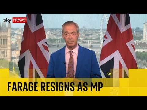 BREAKING: Nigel Farage quits as MP and will stand in Clacton by-election