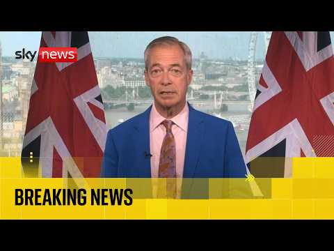 Nigel Farage stands down as MP to trigger Clacton by-election
