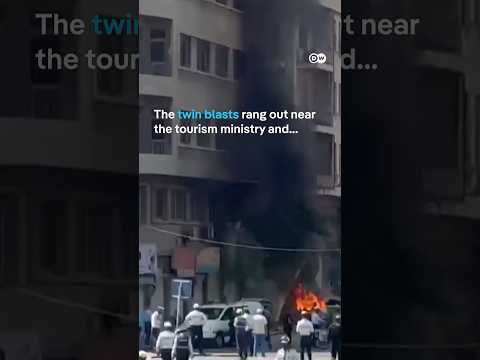 Explosions rock Damascus as French President Macron visits Syria | DW News