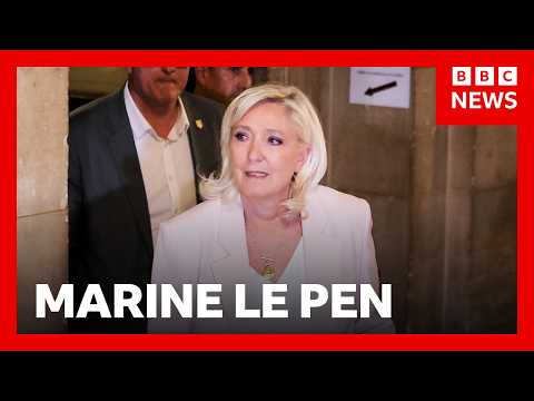Marine Le Pen found guilty, but court clears way for presidential run | BBC News