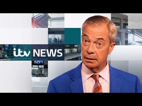 Watch ITV Evening News LIVE – Reform UK leader Nigel Farage resigns as MP