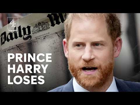 Prince Harry loses landmark case against Daily Mail publisher