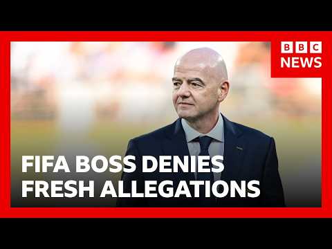 Fifa boss Gianni Infantino denies claims Uefa paid off alleged ‘lover’ | BBC News