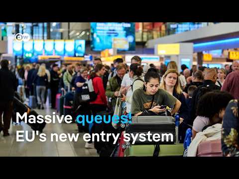EU’s new border entry system causing long lines at airports | DW News