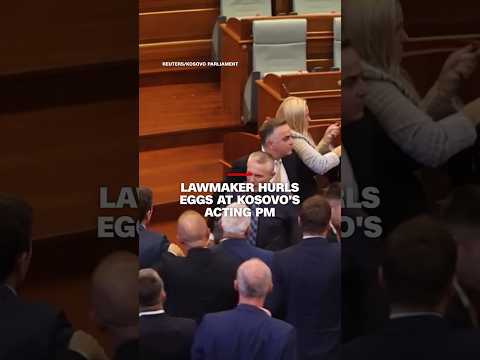 Lawmaker hurls eggs at Kosovo’s acting PM