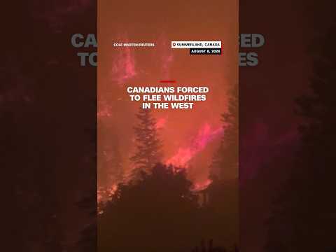 Canadians forced to flee wildfires in the west