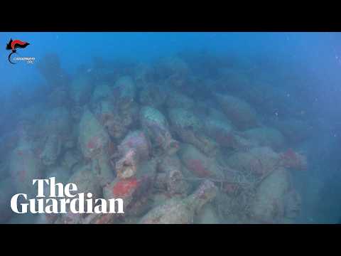 Ancient Roman pottery discovered in shipwreck off Sicilian coast