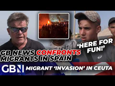Ceuta LATEST | Illegal migrants TAUNT Spanish locals after ‘INVASION’ of 60,000 immigrants?!