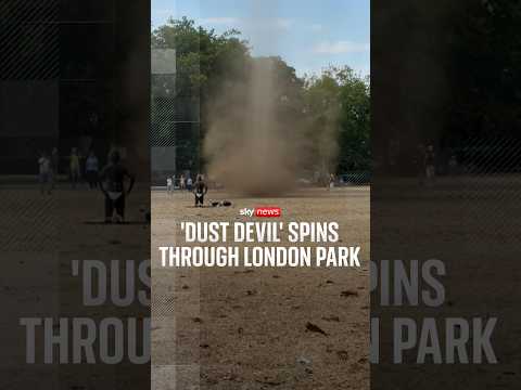 ‘Dust devil’ spins through London park
