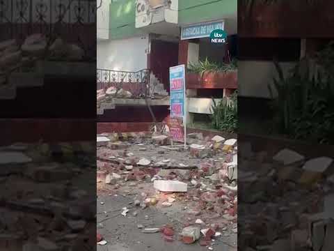 Watch the moment a 7.4-magnitude earthquake hit Colombia