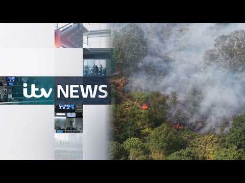 Almost three-quarters of England in drought as wildfires rage: Watch ITV Evening News