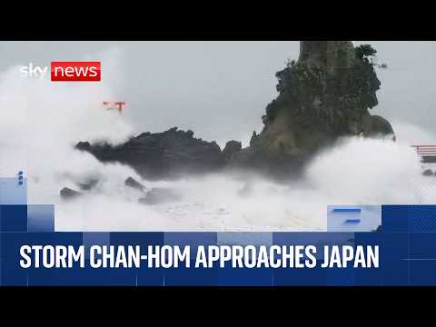 Storm Chan-hom approaches Japan