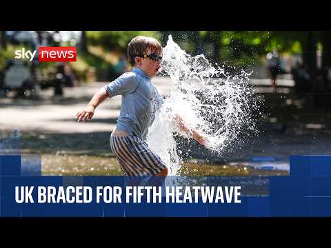 Watch Britain boil as fifth heatwave of summer begins
