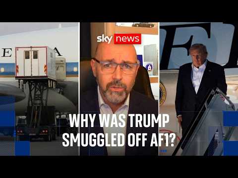 Trump reportedly smuggled off Air Force One in a catering truck after Iran ‘threat’