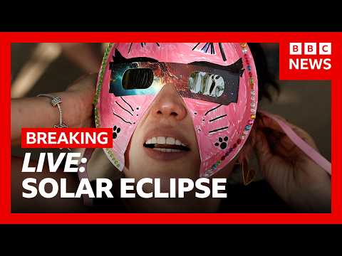 LIVE: Solar eclipse begins across UK and Europe | BBC News