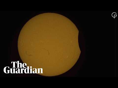 Live scene from Royal Observatory Greenwich as UK experiences partial solar eclipse – watch live