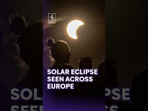 Solar eclipse seen across Europe