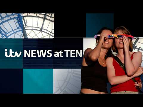 Solar eclipse covers Europe and the UK – Watch ITV News at Ten