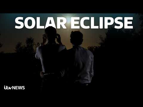 Watch the best moments from the solar eclipse across Europe and the UK