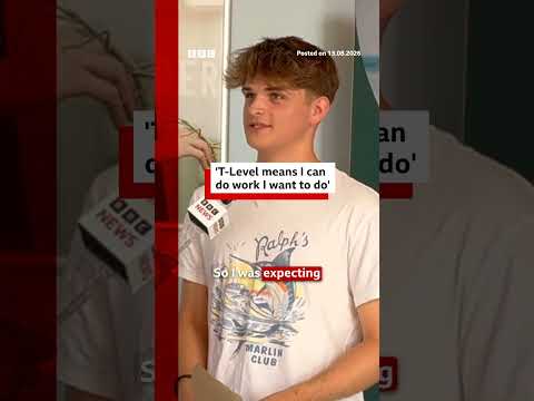 ‘T-Level means I can do work I want to do’. #ResultsDay #BBCNews