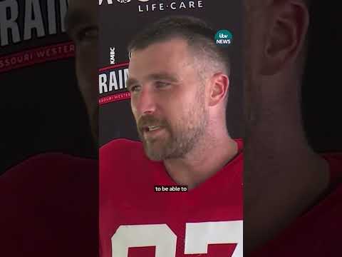 Travis Kelce has spoken about his wedding to Taylor Swift for the first time.