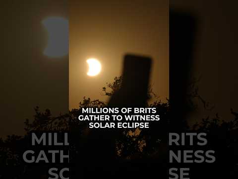 Millions of Brits gather to witness solar eclipse