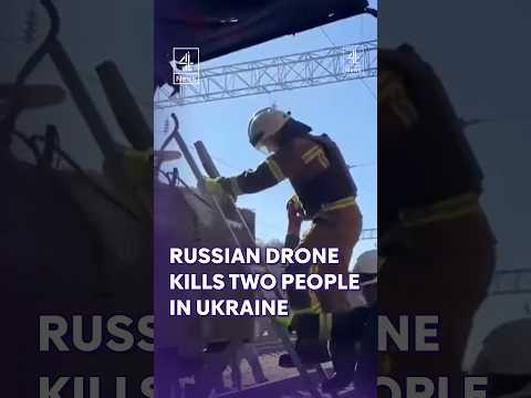 Russian drone hit civilian train carrying 340 people #Russia #Ukraine #Drone #Zelenskyy