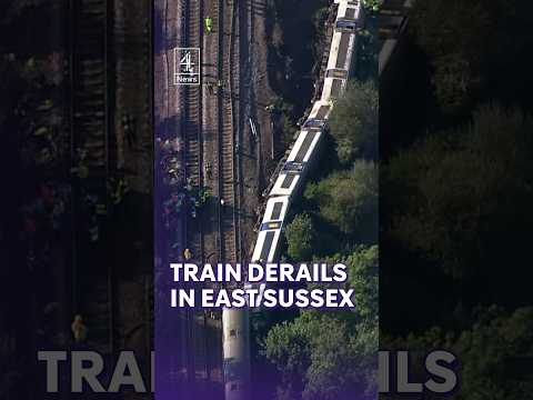 Train derails in East Sussex