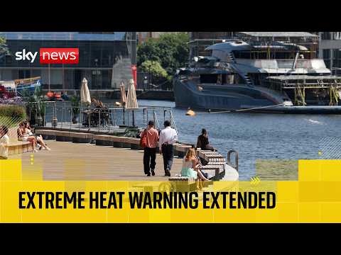 New UK heat record as ‘extreme heat’ warning extended