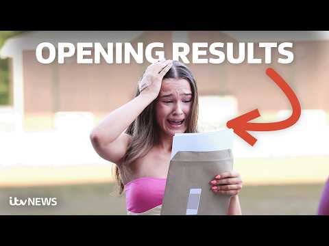 Watch as students across the UK react to their A-level results