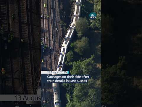 A train has derailed near Lewes in East Sussex, British Transport Police said.