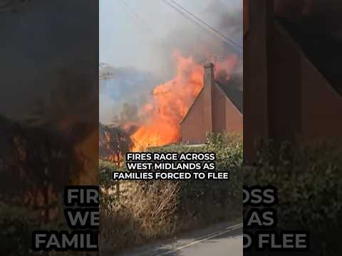 Fires rage across West Midlands as terrified Britons flee homes