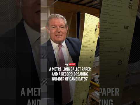 A metre-long ballot paper and a record-breaking number of candidates’