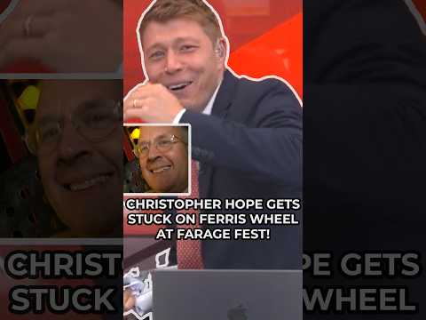 Christopher Hope GETS STUCK on a ferris wheel at FARAGE FEST!