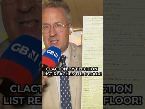“It is as long as my leg!” – Christopher Hope SHOWS HOW LONG the Clacton by-election list is!