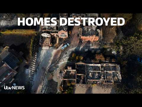 Stourbridge wildfire: Pictures show devastating blaze destroying family homes