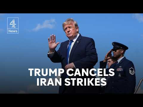 Why has Trump paused new Iran attacks?