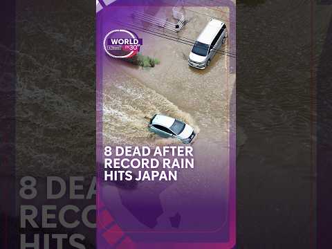At least eight dead after record rainfall in Japan