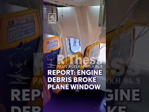 Engine blade debris broke Ryanair window mid-flight, report says