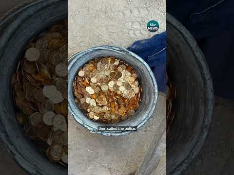 Builders in Belgium were renovating when they struck a hidden stash of gold bars and coins