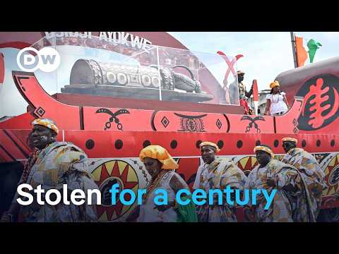 Ivory Coast welcomes home ‘talking drum’ looted by French colonial troops | DW News