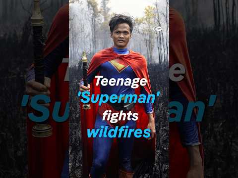 Teenage ‘Superman’ fights wildfire in Indonesia | DW News
