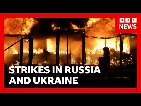 Russia launches wave of strikes on Ukraine as Kyiv hits ‘Russia’s Amazon’ | BBC News