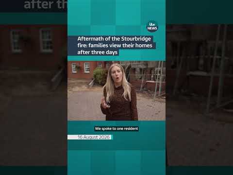 Aftermath of the Stourbridge fire: families view their homes after three days #fire #midlands