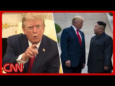 ‘Be quiet’: Trump snaps at CNN over Kim Jong Un question