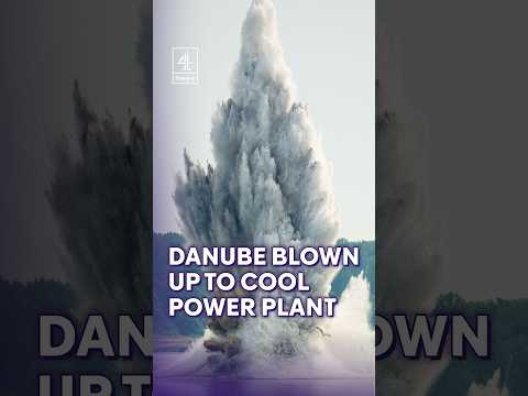 Danube blown up to cool power plant