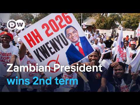 Zambia election: Incumbent Hakainde Hichilema wins 60% as opposition alleges intimidation | DW News