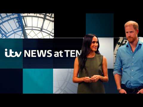 Mixed reaction to Harry and Meghan’s return to the UK – Watch Thursday’s ITV News at Ten