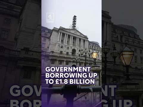 Government borrowing up to £1.8billion